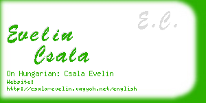 evelin csala business card